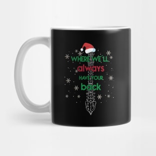 Where we'll always have your back cool chiropractic Christmas Mug